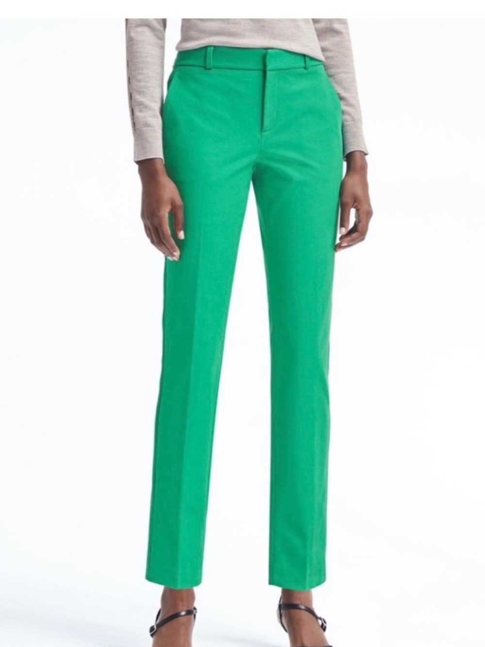 Banana‎ Republic Ryan Stretch Straight Leg Pants Emerald Green